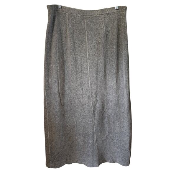 J.Jill Gray Soft Corduroy Maxi Elastic Waist Pull On Skirt Size Large - Picture 3 of 5